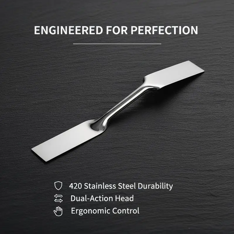 420 Stainless Steel Dual Head Putty Knives Rust Resistant For Pottery DIY Crafting And Small Home Repair Jobs