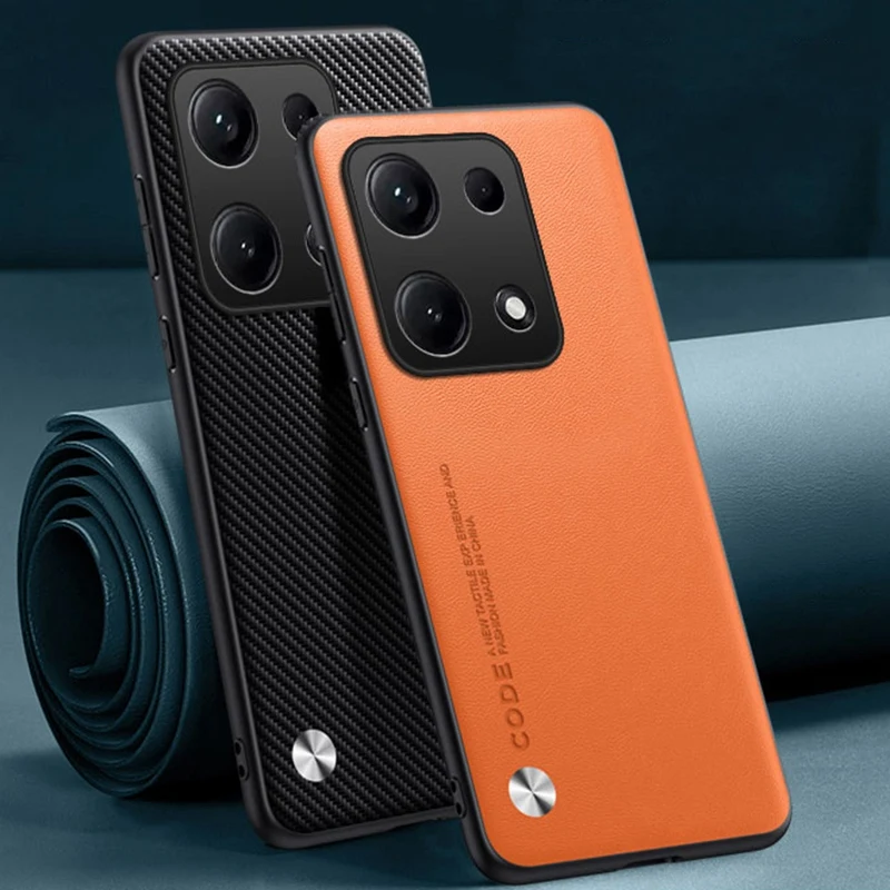 Luxury PU Leather Case For Xiaomi Redmi Note 14S Back Cover Silicone Shockproof Full Protection Phone Case For Redmi Note14S 4G