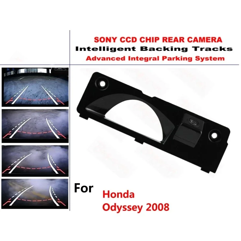 

for Honda Odyssey 2008 CCD Intelligent Dynamic Tracks Rear View Reverse Backup Trajectory Camera Night Vision