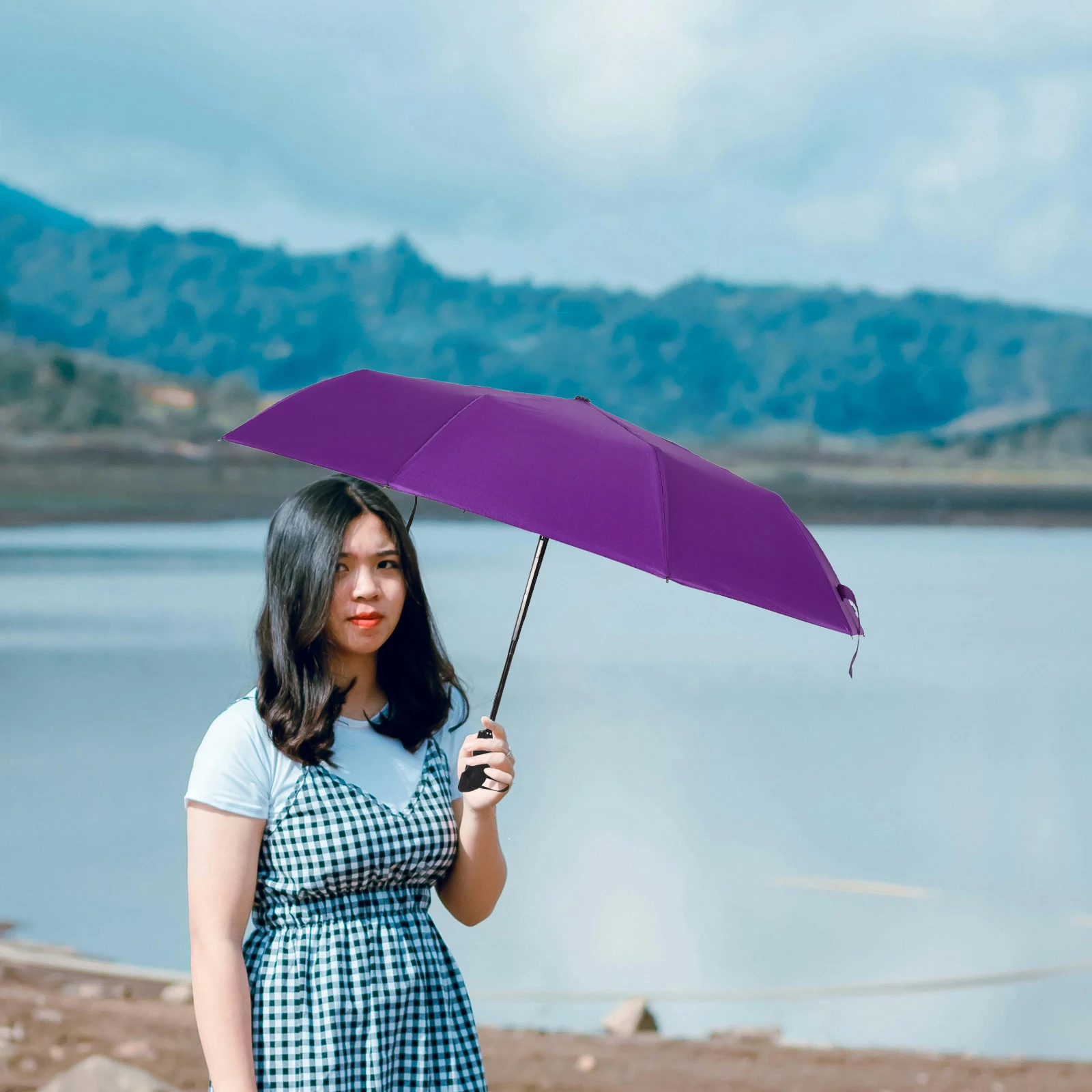

Sturdy Windproof Automatic Heavy Duty Waterproof Large Double Canopy Sun Uv Protection Golf Travel Umbrella For