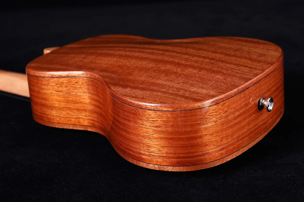 Hooqu بالجملة 23 بوصة الماهوجني الأعلى القيثارة حار بيع واحد أعلى طالب القيثارة الصلبة