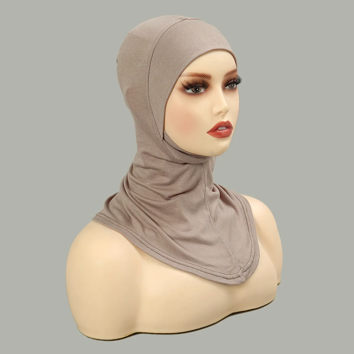 Hot Selling Muslim Full Coverage Undercap Women Cotton Stretchy Elastic Bonnet Plain Underscarf Fashion Inner Headband Turban