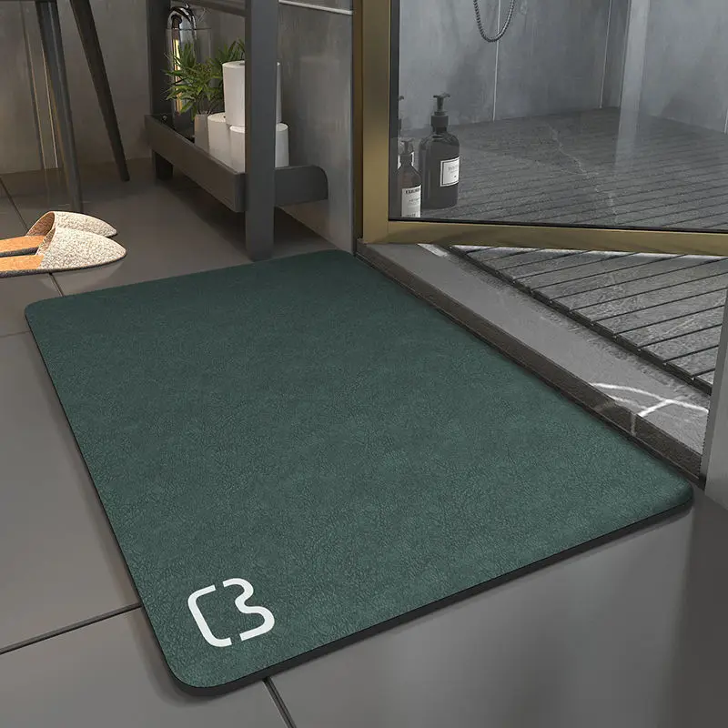 

Minimalist Technology Cloth Diatom Mud Floor Mat for Household Entrance Bathroom Water Absorbing Dirt Resistant Floor Mat