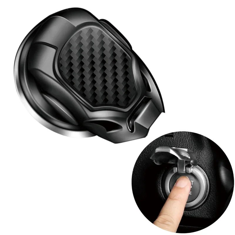 Car Interior Decoration Motorcycle StartRing Car Ignition Start Switch Protective Cover Onekey Start Stop Button Cover Engine