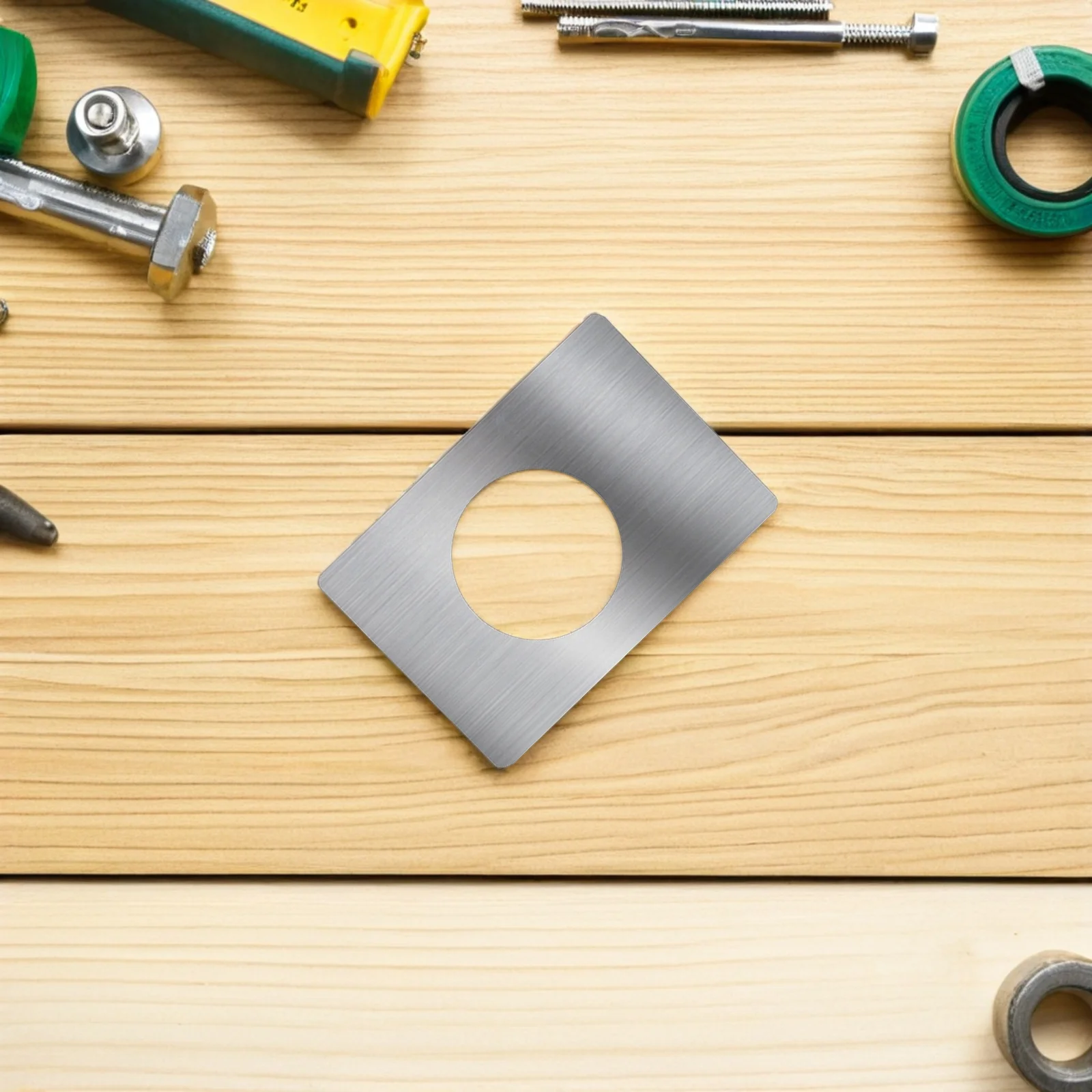 4 قطعة قفل الكرة إصلاح لوحة ثقب غطاء استبدال تعزيز عدة ل سترايك لوحة حشو الباب الأمامي ترقية الأمن #4