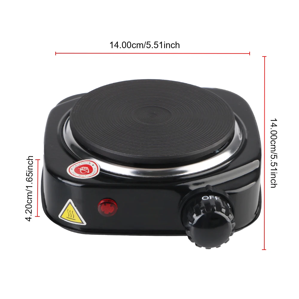 Multifunctional Kitchen Appliance Mini Electric Heater Stove Hot Cooker Plate Milk Water Coffee Heating Furnace 500W 220V