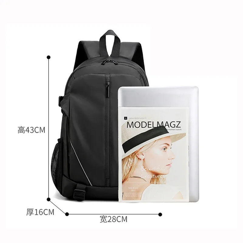 Large Capacity Leisure Schoolbag Sports Simple Men Universal Computer Backpack Water-repellent Travel Bag Backpack Women