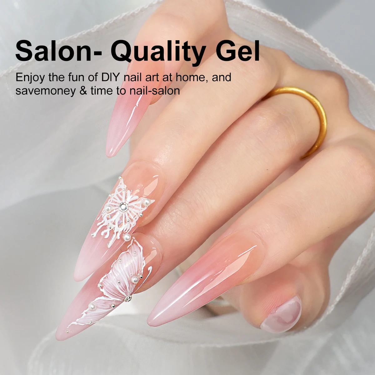 LIMEGIRL 63個入りジェルネイルポリッシュセット 8ml UV/LEDセミパーマネントソークオフジェル バーニッシュ ベースコート＆トップコート ネイルアートジェルキット