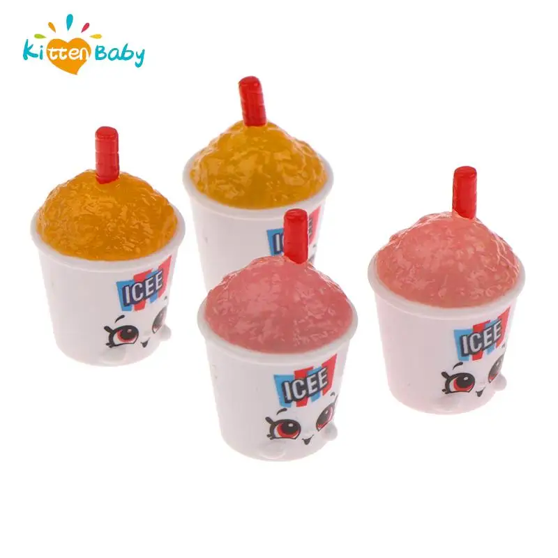 1/2/5pcs Poupée Maison Meubles Belle Paille Boisson Tasse Modèle Mini Café Jus Lait Tasses Miniature Maison De Poupée Tasses Boissons