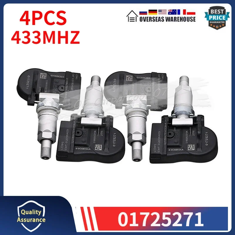 01725271 13327259 Tire Prssure Monitor System 4Pcs For Geely-atlas Emgrand X7 Sport 2020 433MHZ TPMS TYRE SENSOR Car Accessories