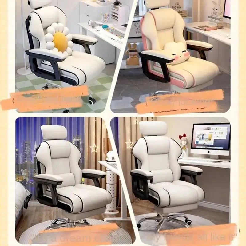 with Chair Ergonomic Track Lifting Computer Headrest and Linkage Adjustable Armrest for Office Home Use Breathable Mesh Backrest