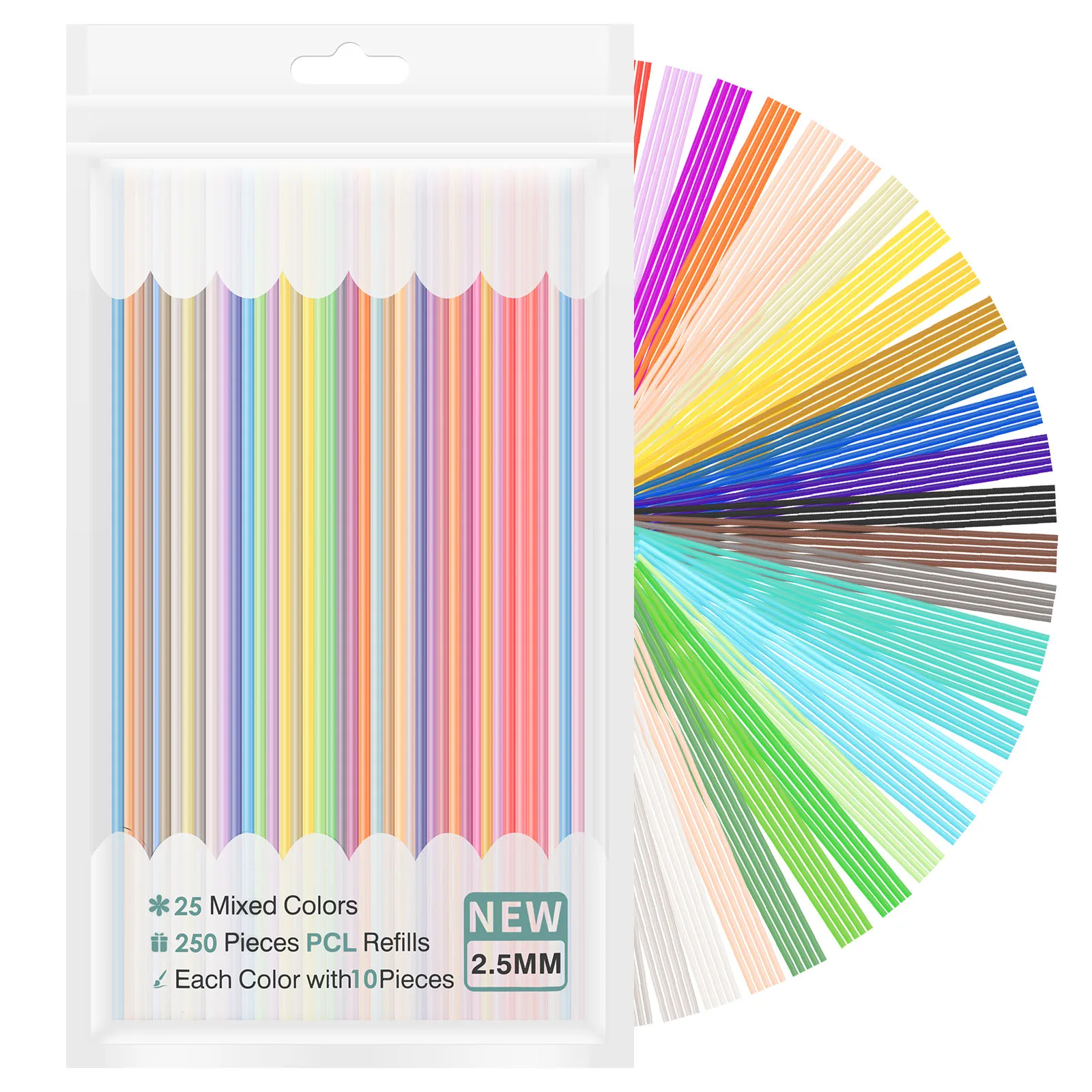 360/160 STKS 32 Kleuren 3D Pen Filament Vullingen Compatibel met 3 Doodler Start + 2.5mm 3D Printer Doodler Pen Refill Packs voor Kinderen