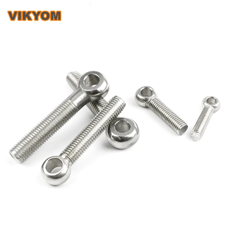 

GB798 Exquisite Stainless Steel Joint Bolt M6M8 50 Pcs Series Multi-Specification With Hole Screw Fish Eye Ring