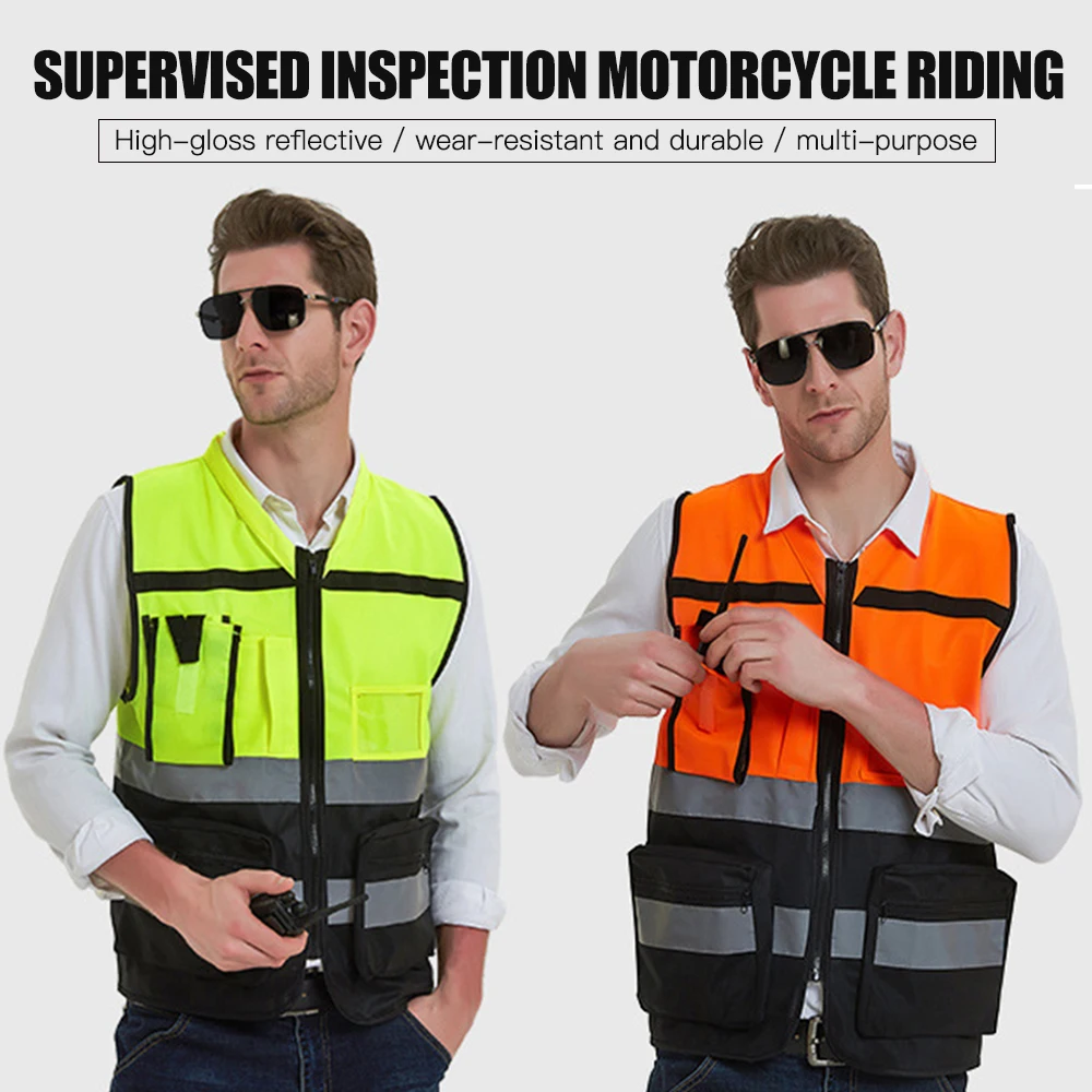 

For Working Night Running Sports Outdoor Clothes High Visibility Reflective Vest Unisex Outdoor Safety Vests Cycling Vest