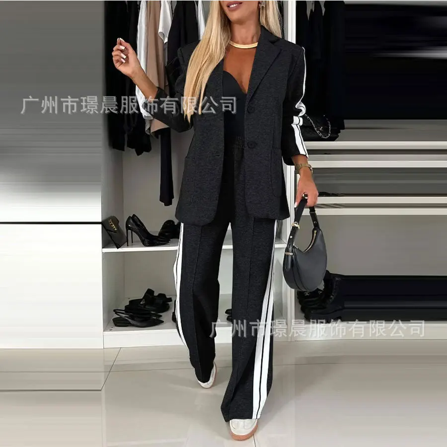 2025 Autumn New Women's Clothing Fashionable, Comfortable and Elegant Two-piece Suit Lapel Suit European and American
