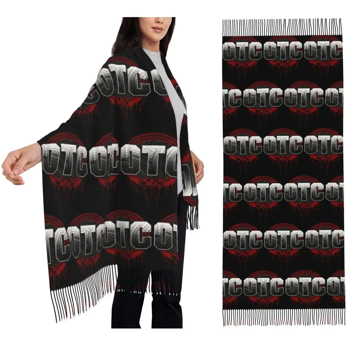 

Wrestler Roman Reigns Wrestling Scarf Tassel Scarves Women Soft Warm Shawls and Wraps Long Fall Winter Shawl Wrap