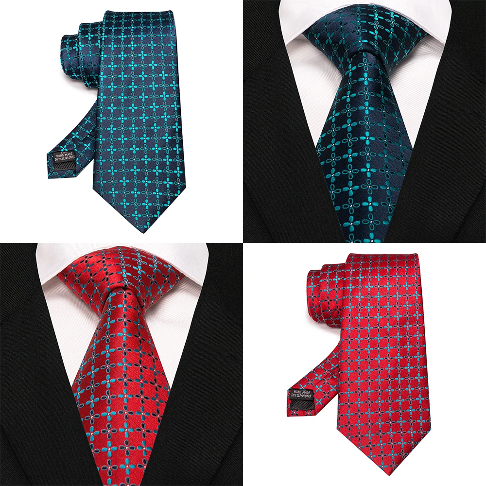 EASTEPIC Blau Rot Gelb Krawatten für Männer Bunte Krawatten mit Floral Designs Elegante Zubehör von Jacquard für Männliche Freunde – Detail 3