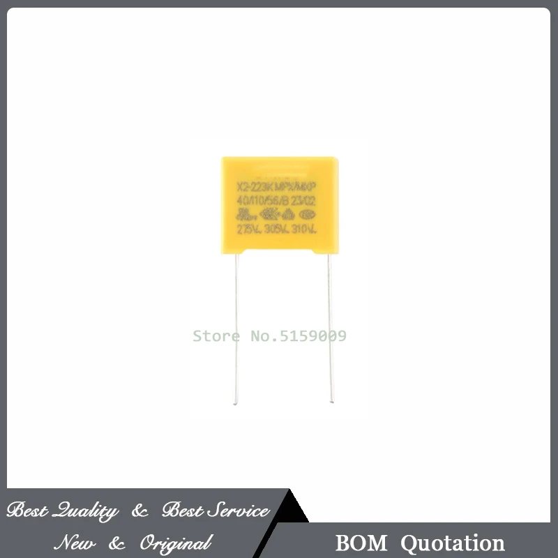 10 Pcs/Lot X2-223K-275VAC P=10 MPX/MKP 22nF±10% 275V 100% New Original In Stock