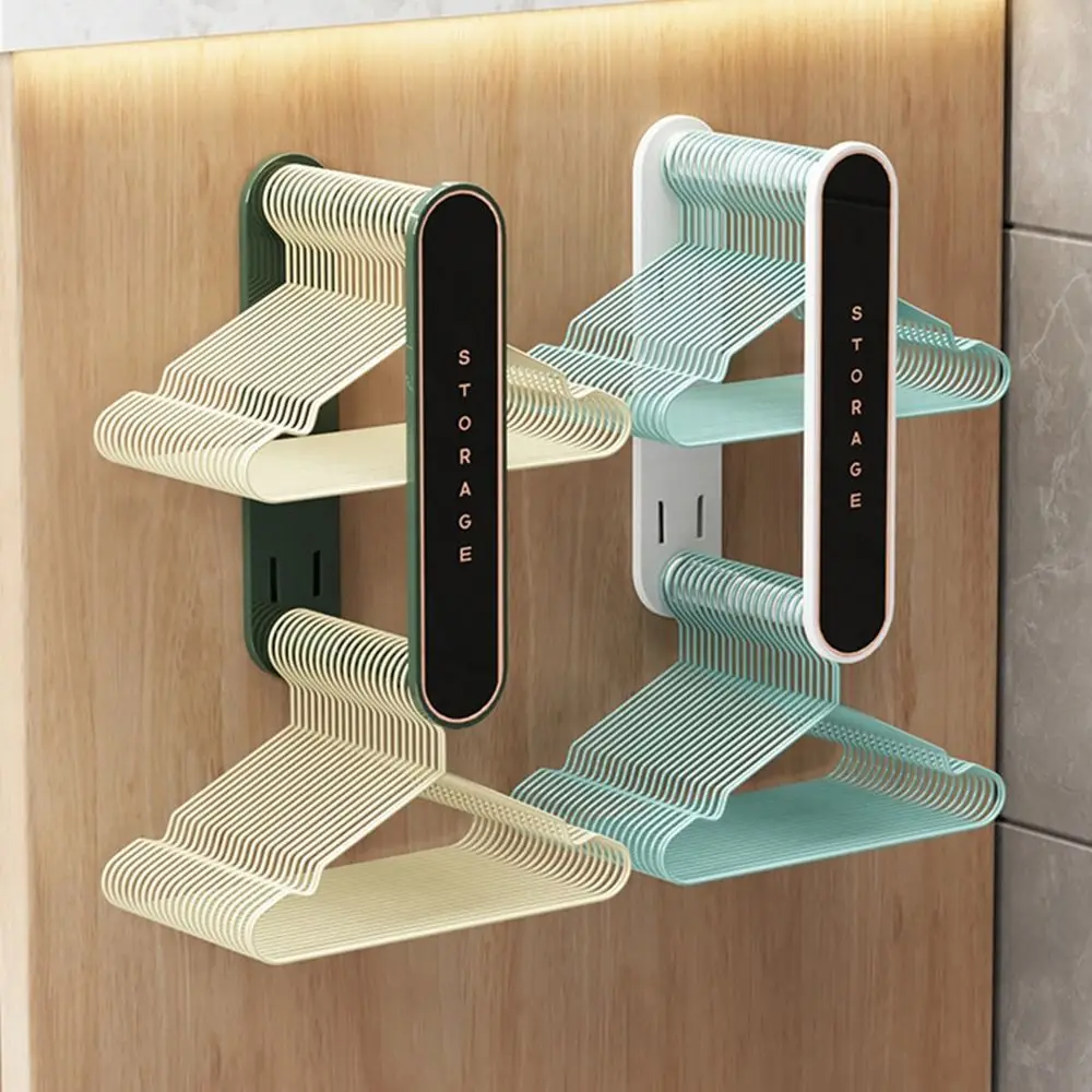 

Foldable Retractable Clothes Hanger Organizer No Punching Expandable Multi-Functional Storage Organizer Shelf DIY Wall Hanging