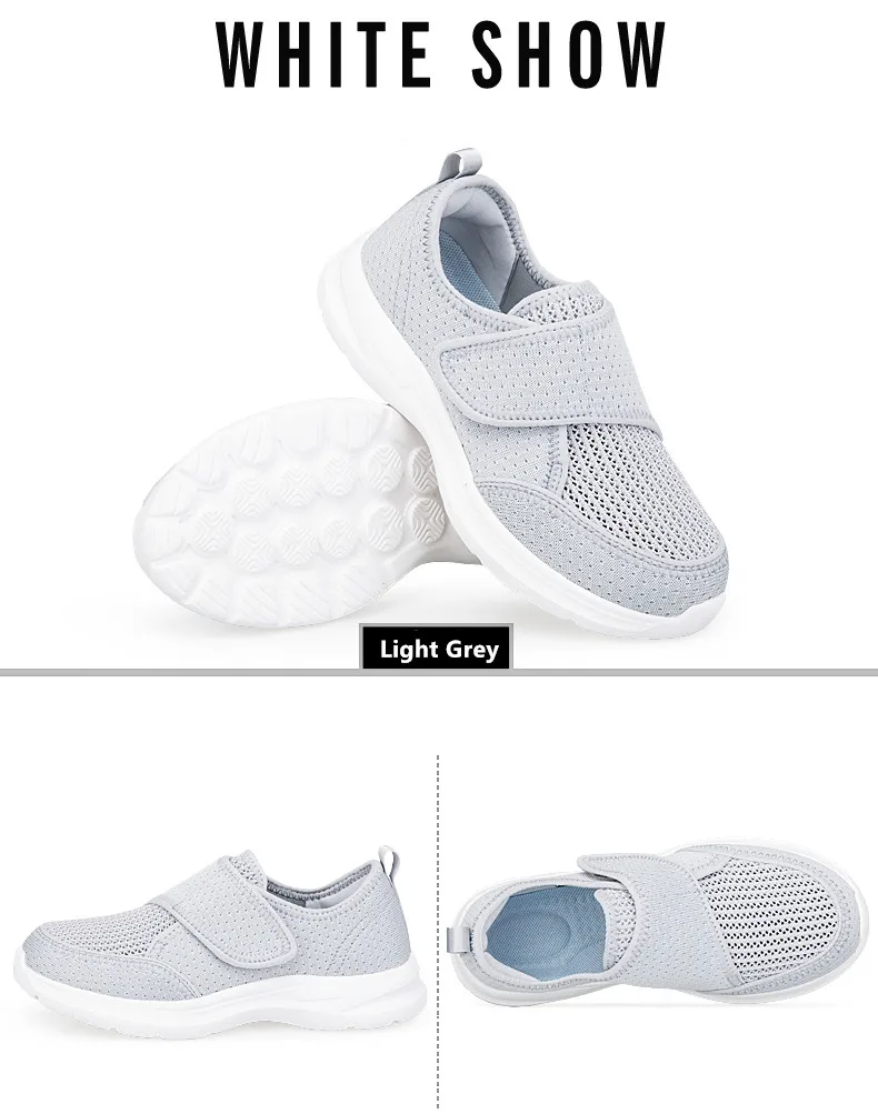Damen-Sneaker für Orthopädie, Breite Füße, Geschwollene Füße, Geh- und Freizeitschuhe, Daumenkorrektur, Verstellbar, Bequem, Diabetiker-Barfußschuhe – Detail 17