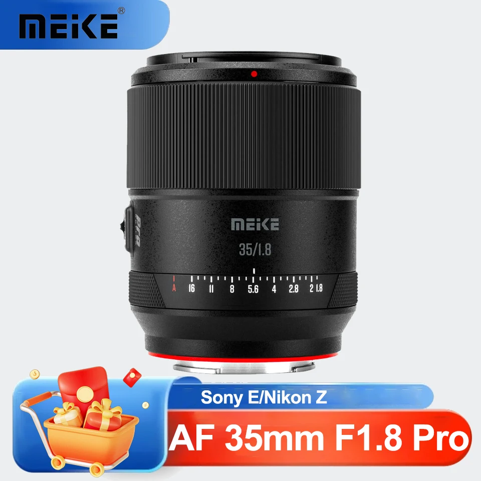 

MEKE 35mm F1.8 Pro Auto Focus Full Frame Wide Angle Lens Large Aperture Fixed Focus Lens for Sony E Nikon Z