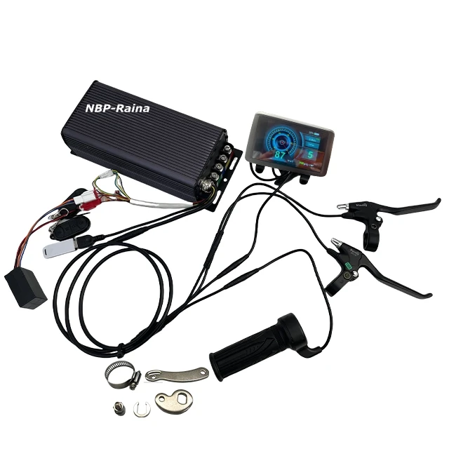 Set Kontroler Tahan Air Sabvoton MQCON SVMC7280/100/150/200A dengan Layar dan Throttle untuk Kit Sepeda Listrik 3KW-8KW