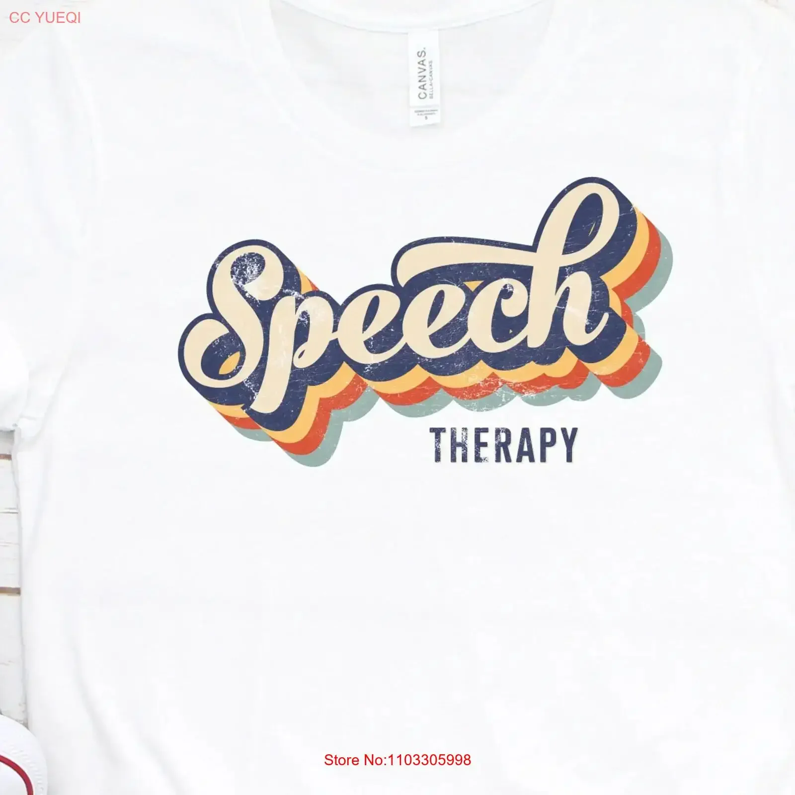 Rétro Vintage Thérapie Discours T Shirt SLP cadeau Langue Pathologiste Pathologie Speechie Professeur GBTD0679 vintage Lavé Légèrement