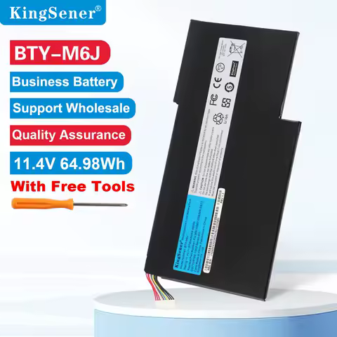 KingSener New BTY-M6J Laptop Battery For MSI GS63VR GS73VR 6RF-001US BP-16K1-31 MS-17B1 MS-16K2 9N793J200 Tablet Free Tools