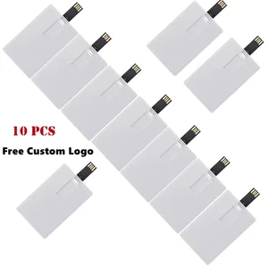 10pcs Logotipo personalizado Imagen de impresión 128MB 4GB 8G 16GB 32G USB Flash Drive Cedina de crédito Pendrive Nombre comercial con forma de memoria USB 8 mejor tarjeta USB de ventas - №6