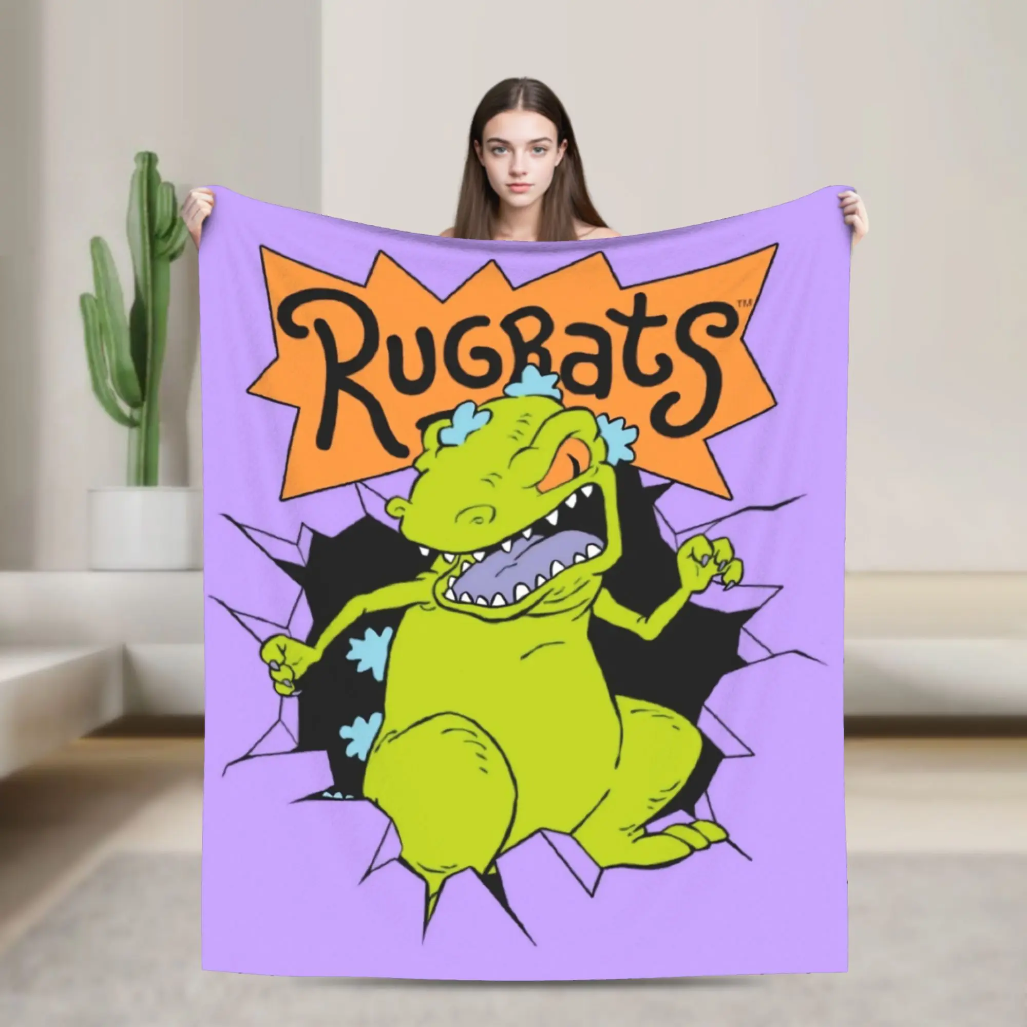 Cartoon R-Rugrats Merch Blanket Cozy Soft  Throw Blankets for Living Room 50x60 Inches Multi-size Throws And Blankets