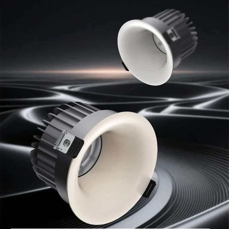 Embedded LED pendant lights for home living room ceiling lamps / Arc-shaped / Anti-glare aluminum for hotels and villas lighting