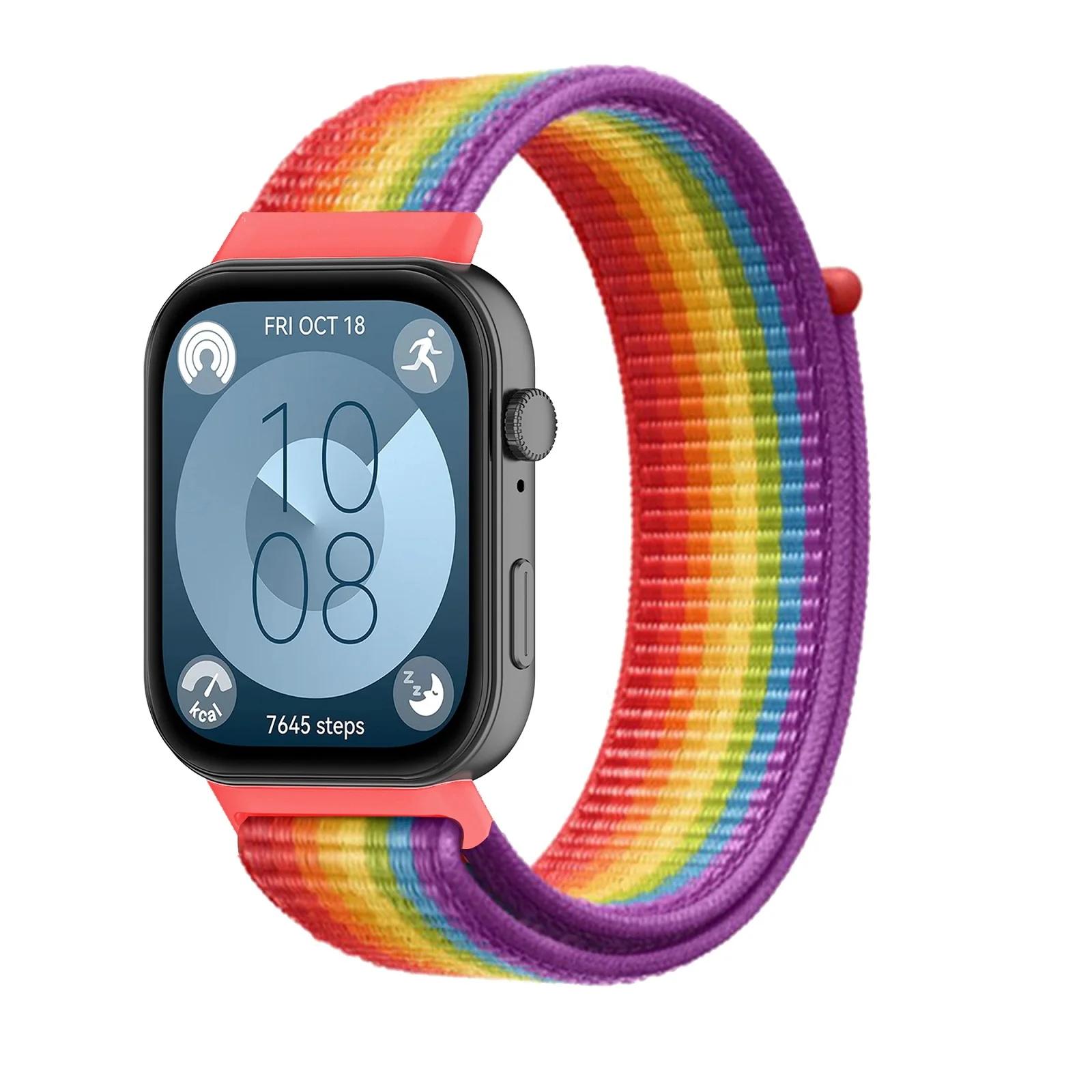 22mm Strap Nylon loop Woven Watch Band For Huawei watch FIT3 Braided Clasp Replace Wristband Smart WatchBracelet Accessories image 3