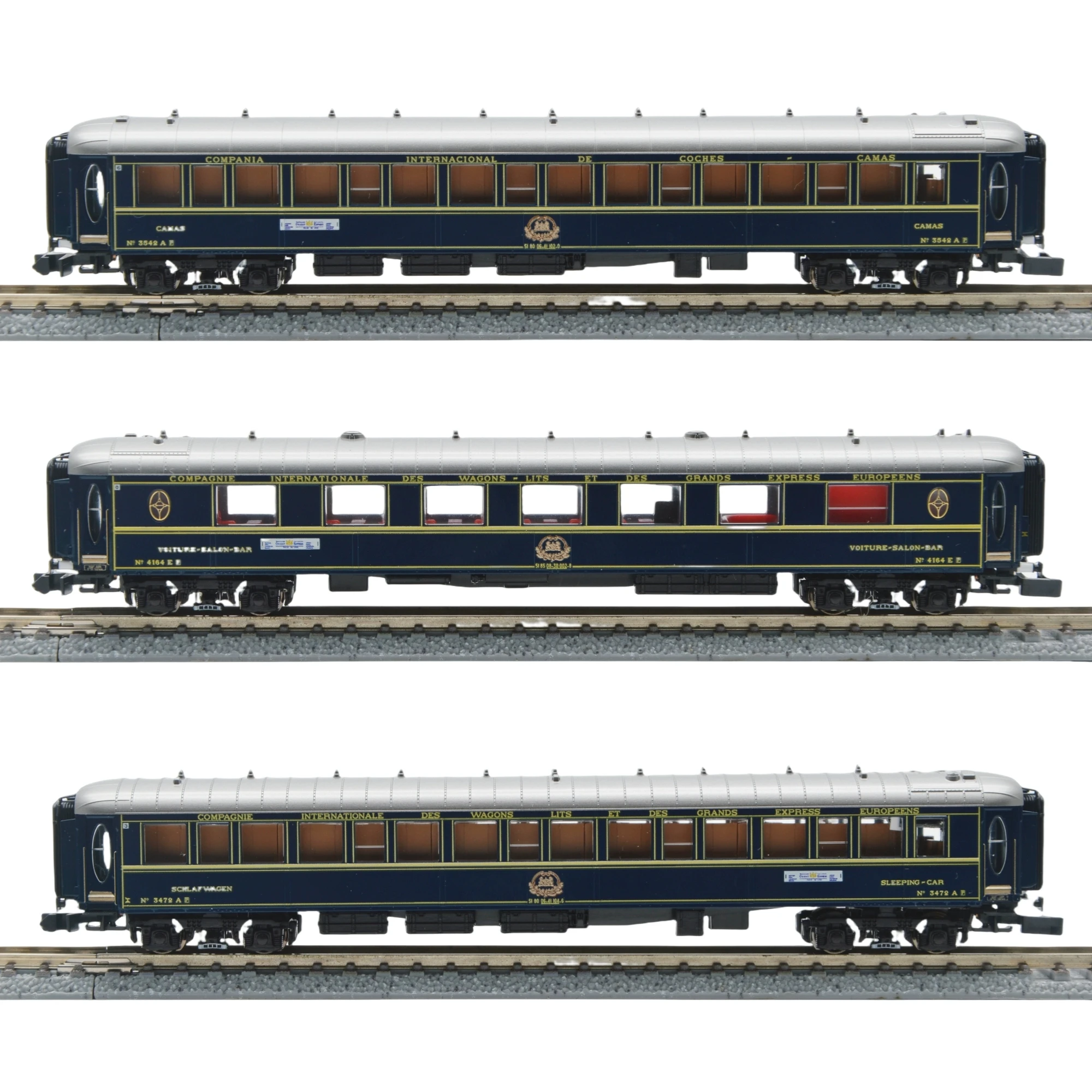 KATO N Scale 1/160 Train Model 10-561/62 Orient Express 1988 Japan Formation Full Set of 13 Train Model Toys Gift