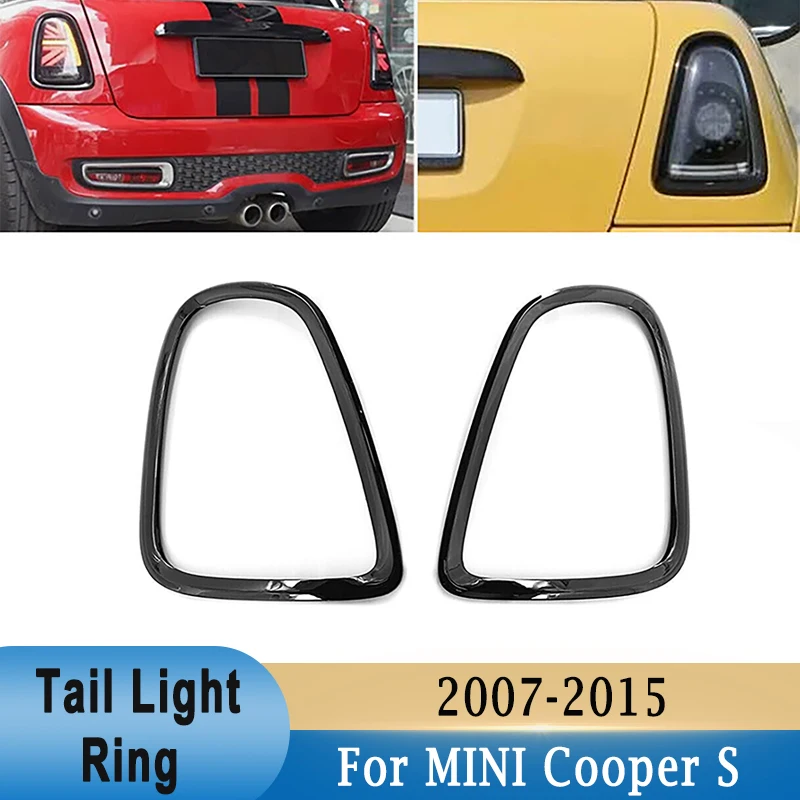 1 Pair Tail Light Ring Decoration Sticker Trim Frame for MINI Cooper S Clubman Hatchback Coupe R55 R56 R57 R58 R59 2007-2015