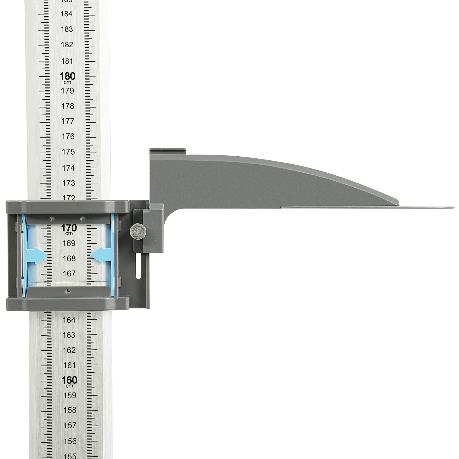 알루미늄 합금 휴대용 신장 측정기, 미세 조정 노브가 있는 20-217cm 신장 측정 도구, 어린이/성인 가정/체육관에 이상적