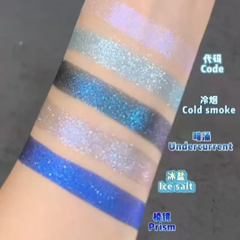 De'lanci sombra em pó auto conjunto paleta fosco shimmer camaleão sombra de olho gótico smokey alta cores maquiagem duradoura dos olhos