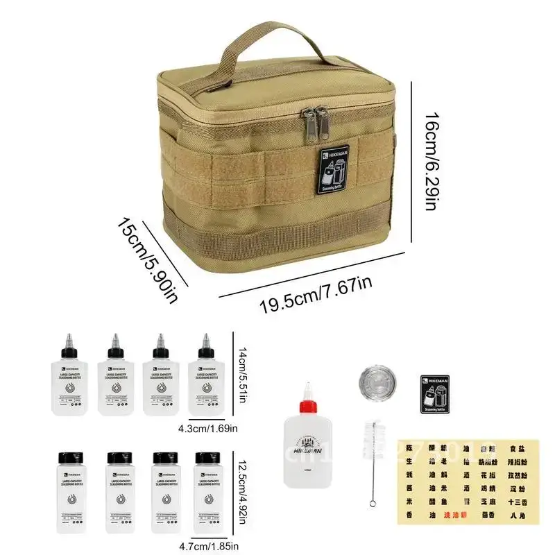 

14 Pcs Containers Seasoning Storage Bag Set Outdoor 200ml Organizer Seasoning Picnic Kit Spice Camping Bottle Camping Supplies