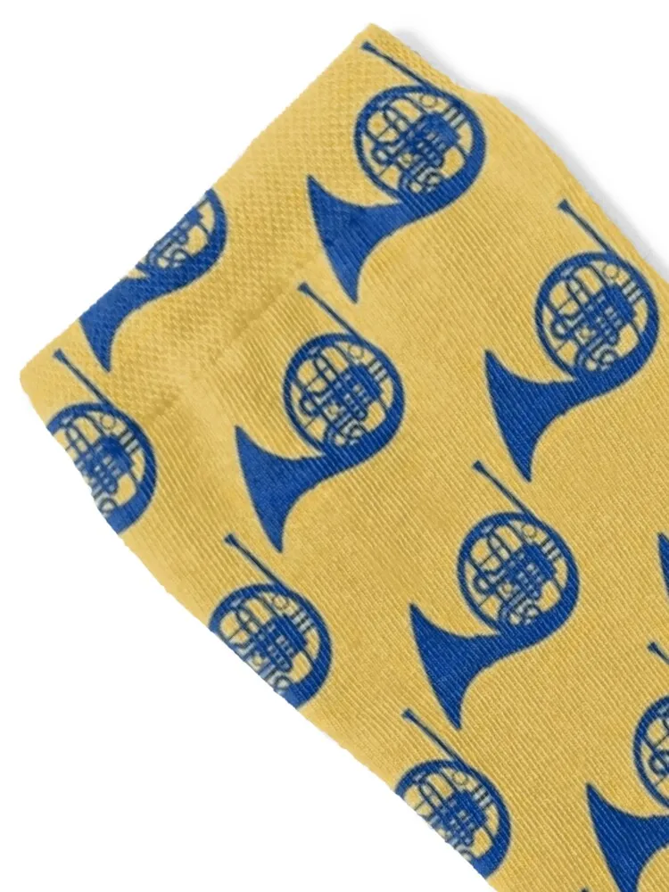 The Blue French Horn Socks colored gifts christmas gifts Men's Socks Luxury Women's