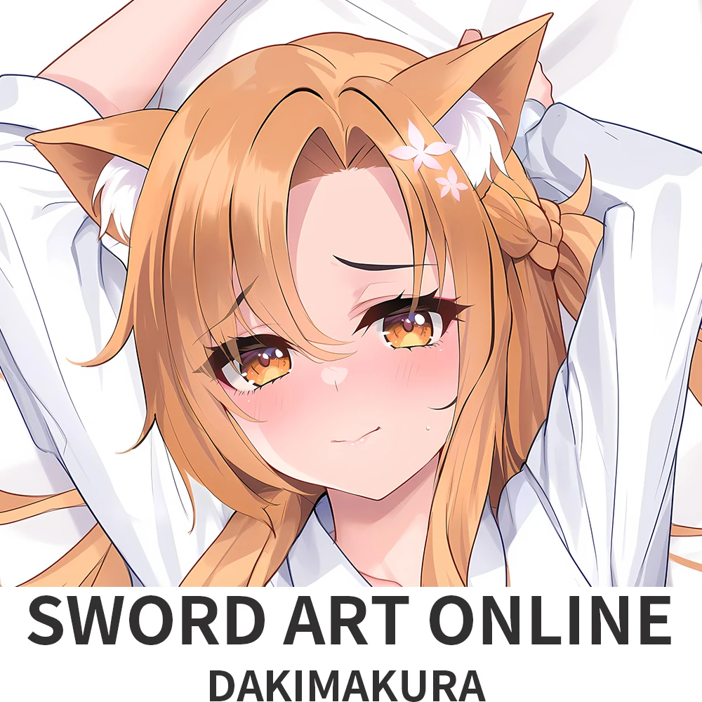 

Sword Art Online Yuuki Asuna Dakimakura Hugging Body Pillow Case Anime SAO Pillow Cushion Cover