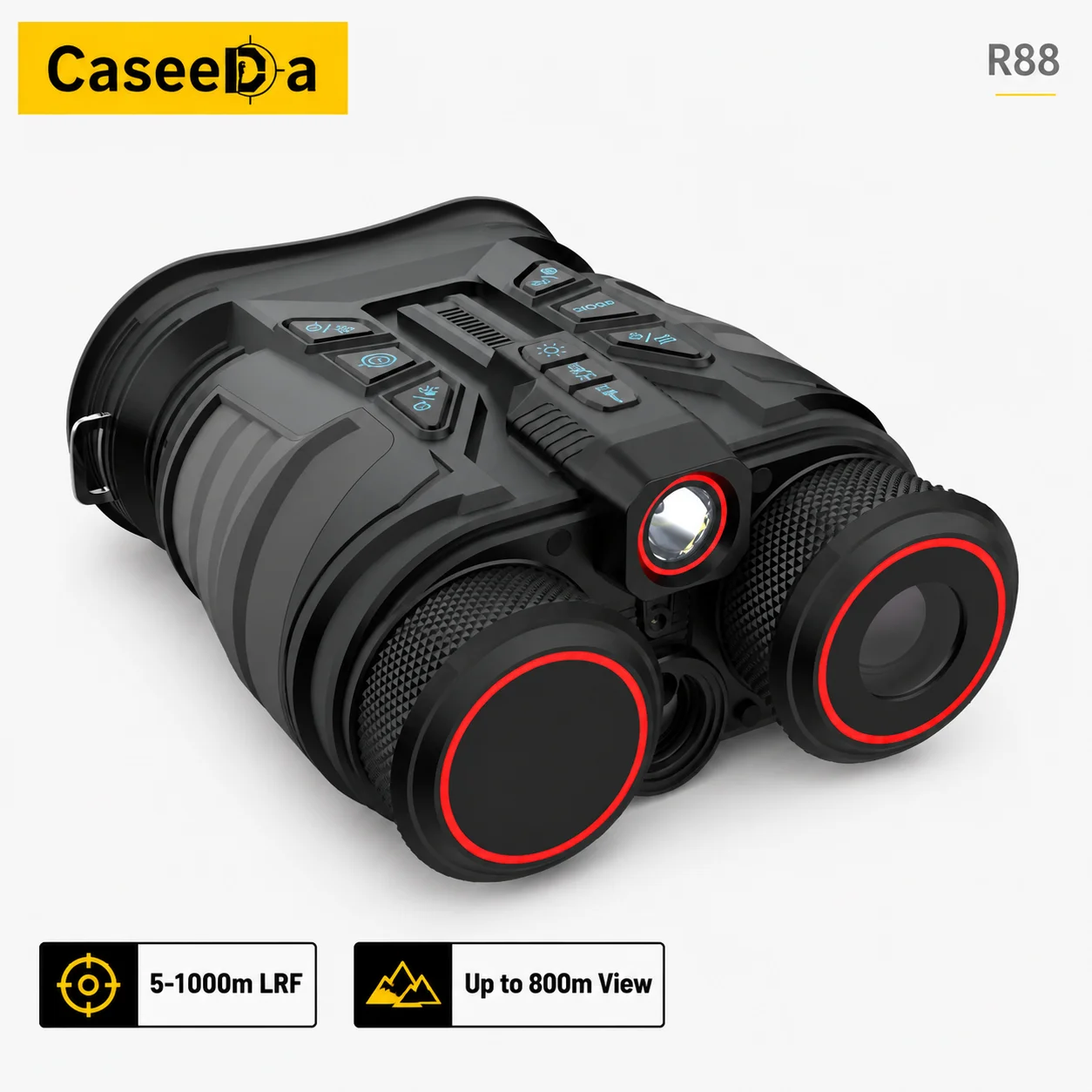 Multi-spectral Thermal Imaging Night Vision Binoculars with Laser Rangefinder, 320x240 Thermal , 5K Video Dual Fusion GPS