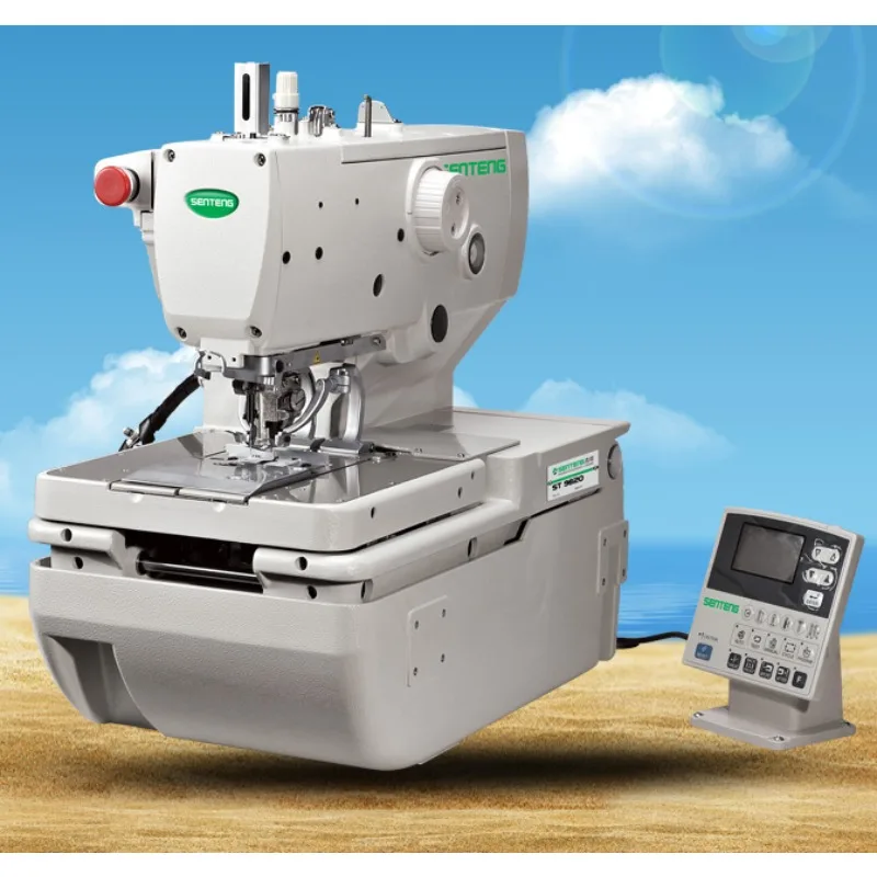 ST 9820 Hochgeschwindigkeits-Computergesteuerte Ösenknopfloch-Nähmaschine Industrielle Nähmaschine