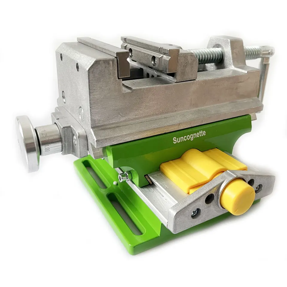 Suncognette Cross Sliding Vise with Compound Slide for Mill and Drill Press,Machine tools for the precision clamping work pieces