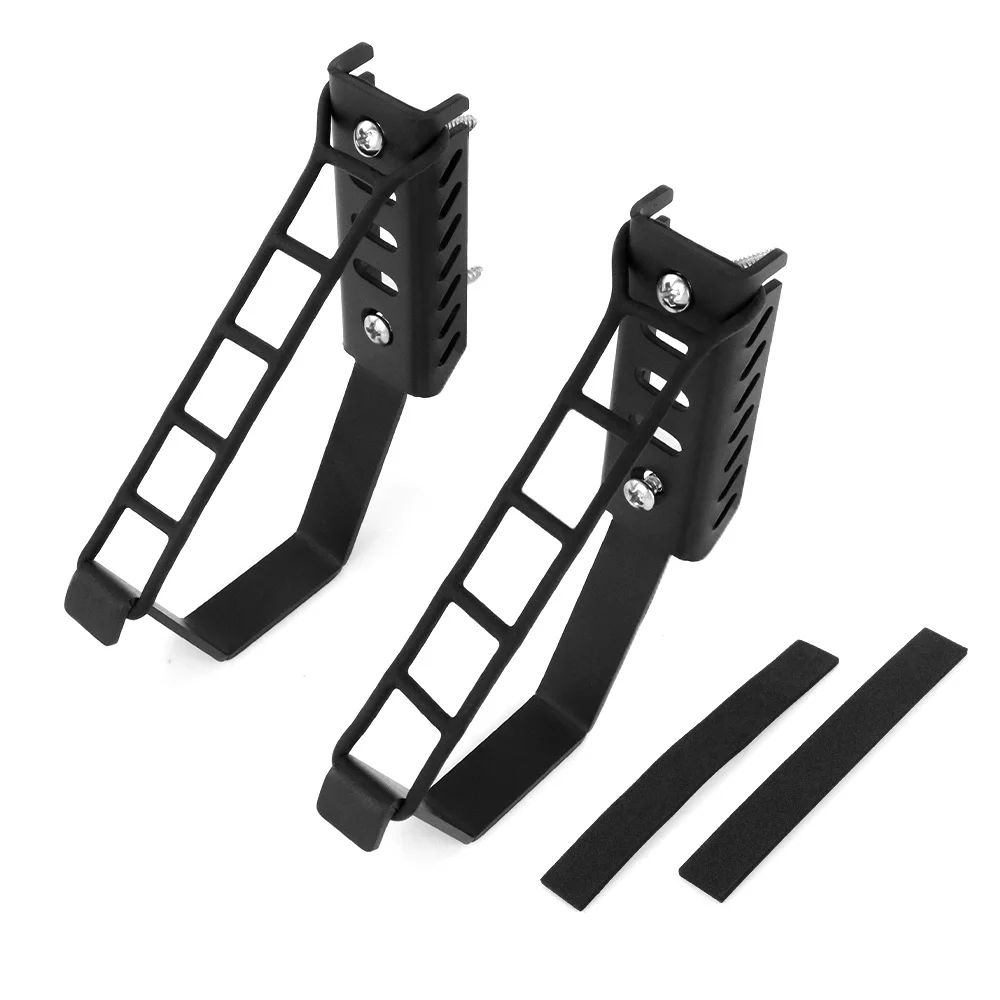 

UTV Universal Hunting Tool Holder Rack Wall Mount Black Horizontal Storage Steel Hooks Versatile for Tools Gear and Accessories
