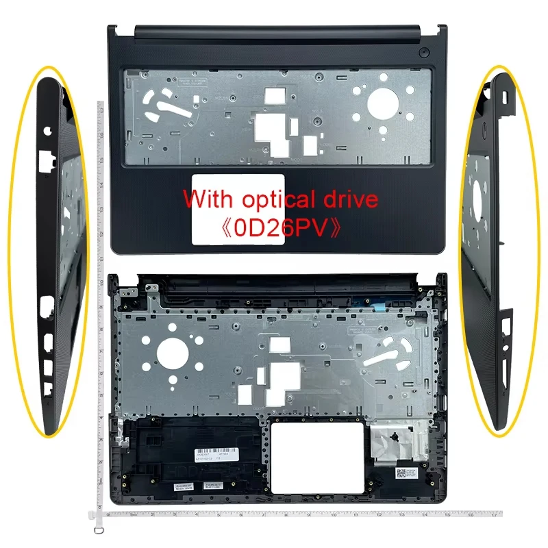 Carcaça para Notebook Inspiron 15 3565 3567 3572 Vostro 3562 3568 3578: Tampa Superior LCD/Moldura Frontal/Apoio para as Mãos/Base Inferior/Dobradiça