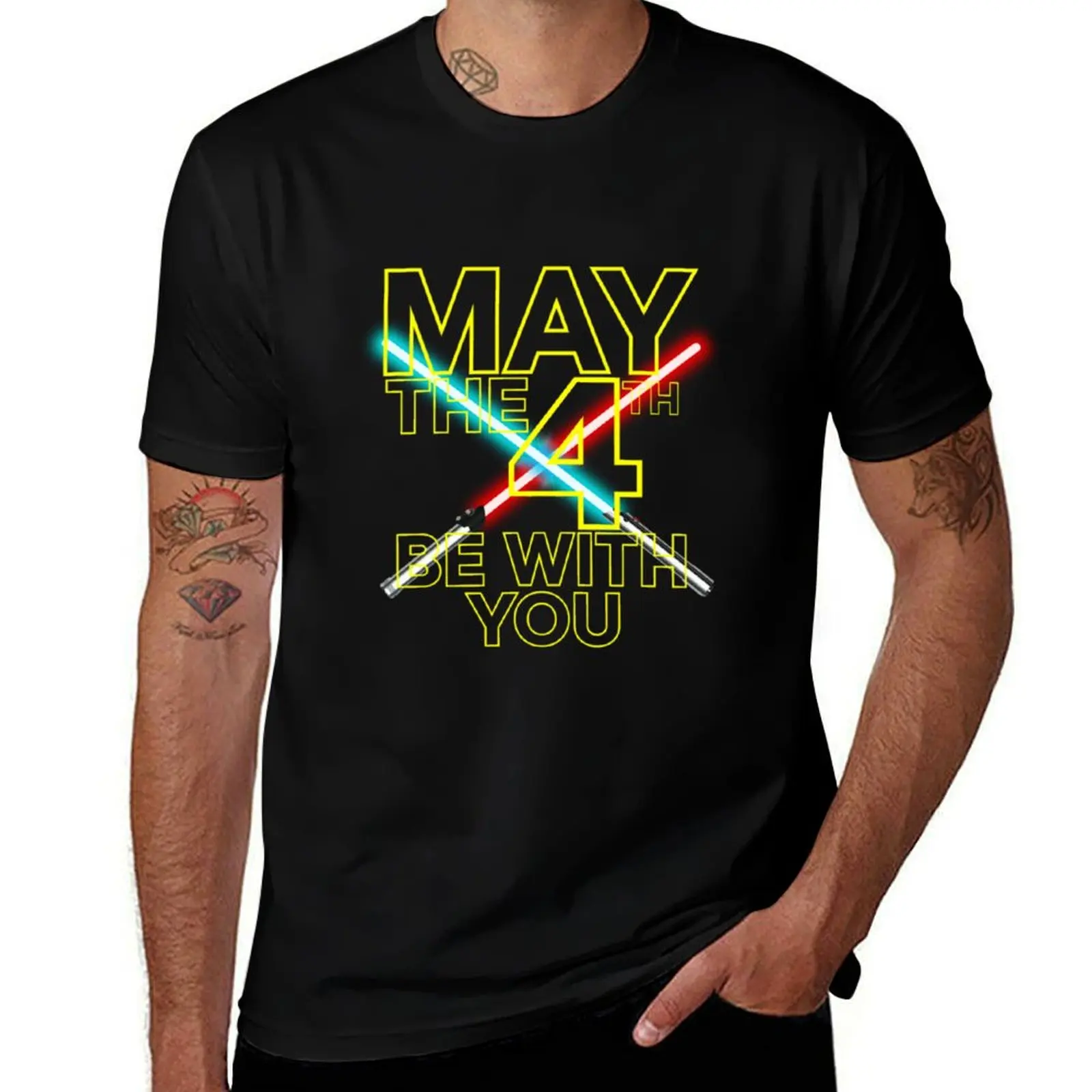 

May The 4th Be With YouLight Saver Fight T-Shirt kawaii clothes graphic shirts Short sleeve tee workout shirts for men