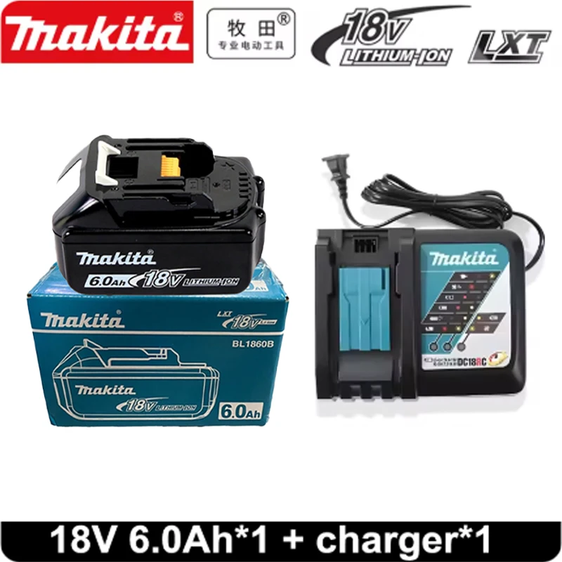 

⚡️Makita Original 18V 6.0Ah Rechargeable Lithium-ion Battery for DTD173 TWO04G DTW700 DGA404 High-Quality Power Tool