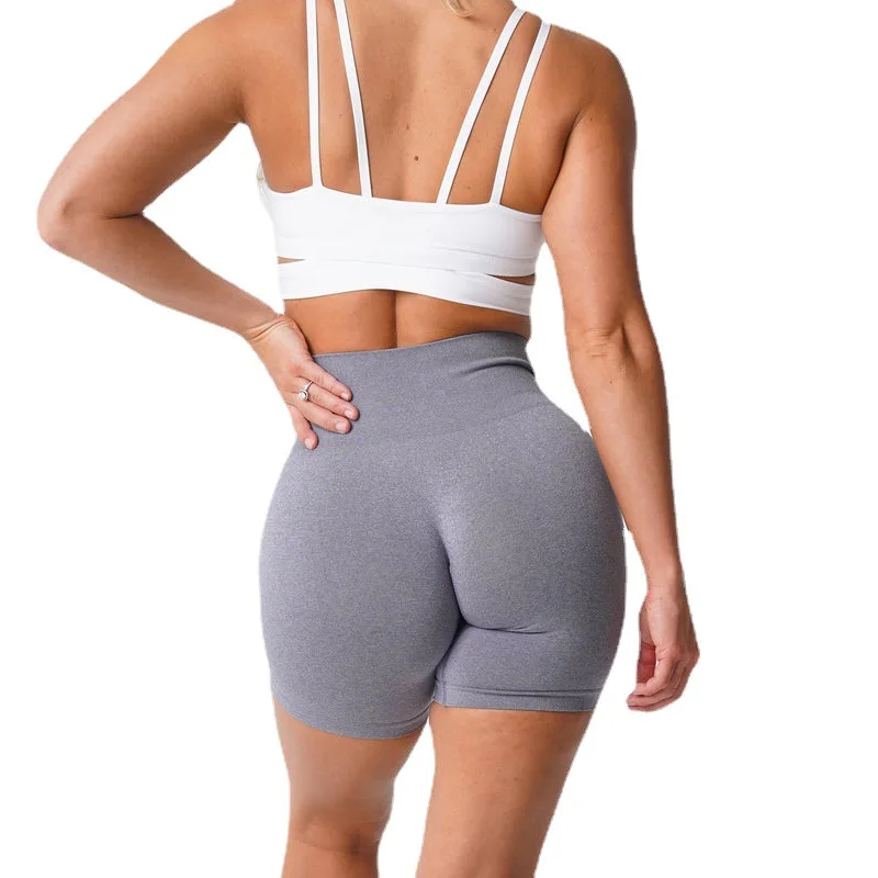 

High Waist Sports Shorts Hip Lifted Gym Shorts Women Summer Yoga Pants Fitness Wear Seamless Shorts Biker Shorts Train Femme