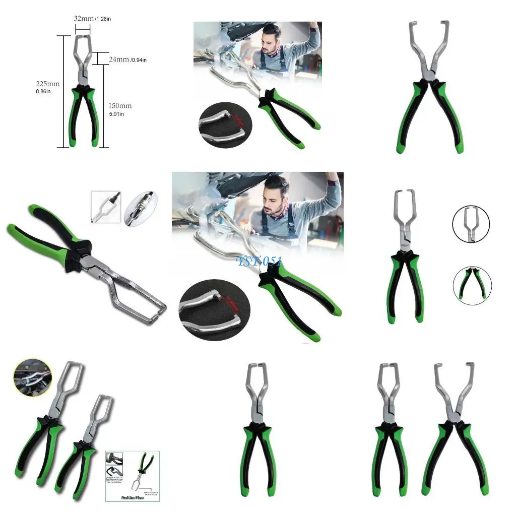 

E15A Fuels Line Plier Hose Pipe Clamp Clip Petrol Hose Pipe Disconnect Release Removal Pliers Universal Pipe Clip Repair Tool