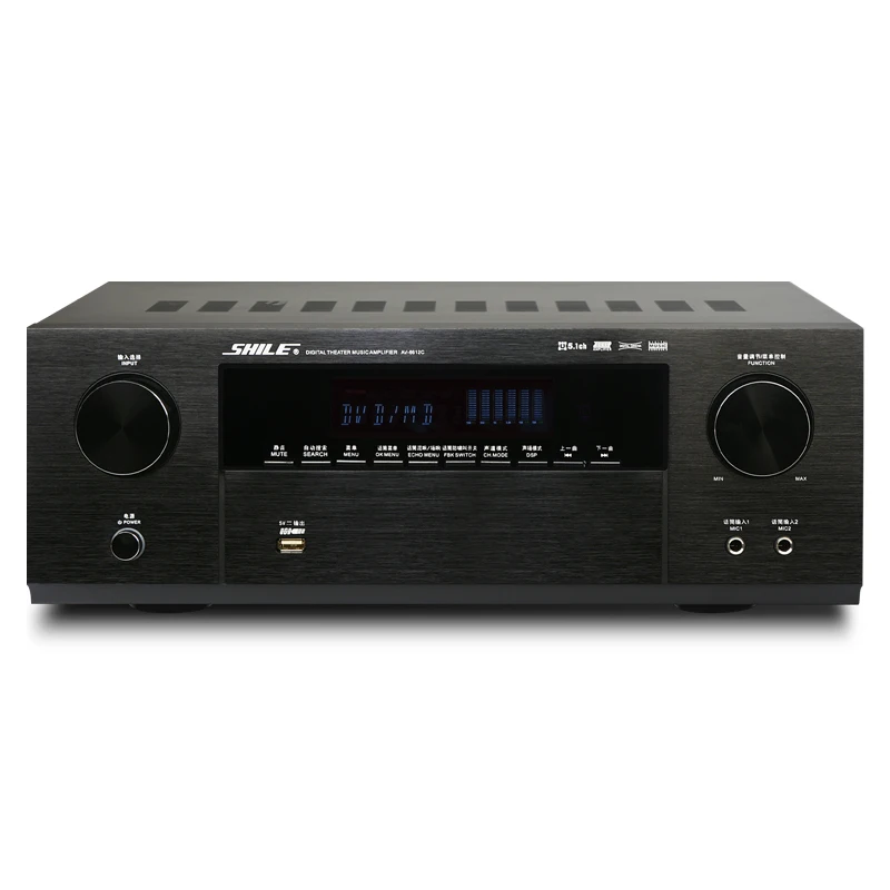

Professional Karaoke Effect Home Amplifier 3 in 1 Out DOLBY and DTS Decoder 5.1 Amplifier