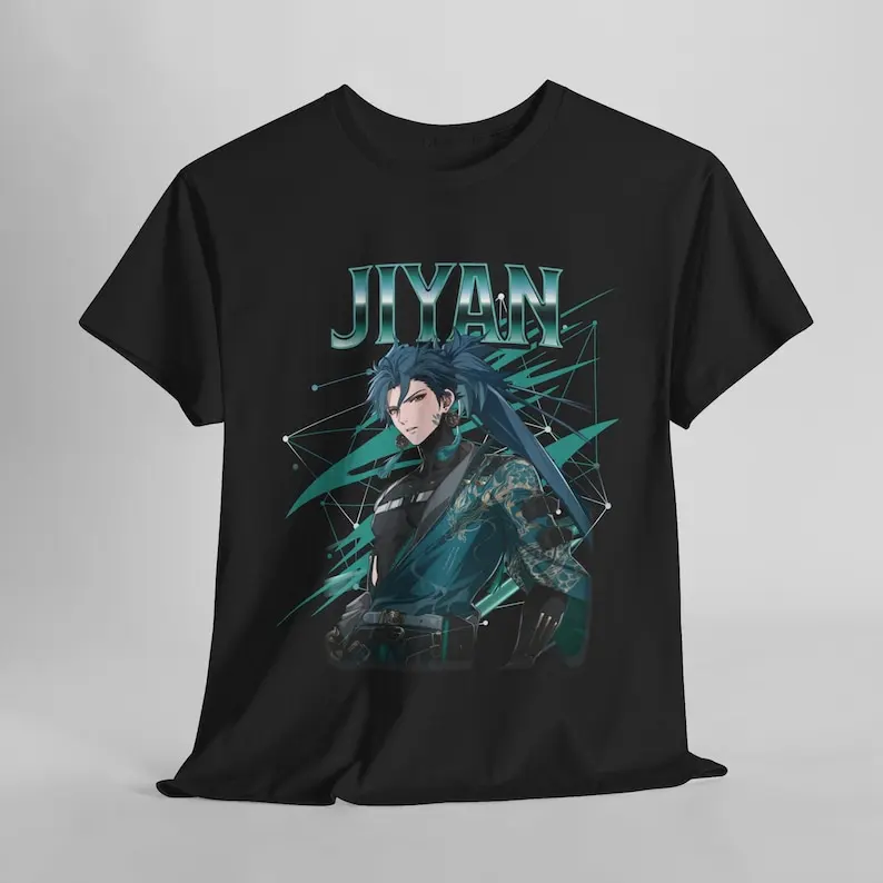 Jiyan Wuthering Waves Shirt Vintage Streetwear Unique Artistic Design Featuring Your Favorite Characters! Perfect for Gamers